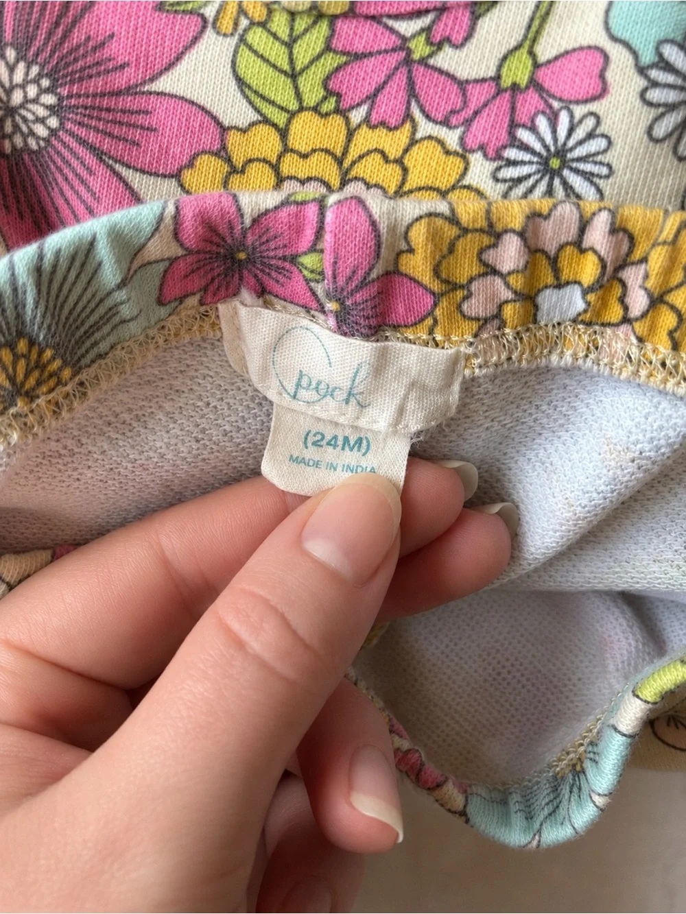 Peek Kids Floral 2 Piece Sweatshirt & Flare Pants Set 24M EUC